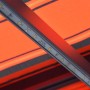 Toldo retráctil manual con LED naranja y marrón 350x250 cm de vidaXL, Toldos - Ref: Foro24-3055225, Precio: 417,84 €, Descuen...