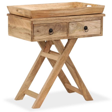 Mesa auxiliar de madera maciza de mango 65x40x76 cm en Mesas auxiliares | Comprar online en Foru.es