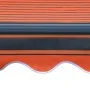 Manual retractable awning with orange and brown LED lights 350x250 cm by vidaXL, Awnings - Ref: Foro24-3055225, Price: 443,72...