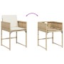 Set comedor de jardín 5 pzas con cojines ratán sintético beige de , Conjuntos de jardín - Ref: Foro24-3278025, Precio: 269,88...