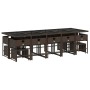 Set comedor de jardín y cojines 15 pzas ratán sintético marrón de , Conjuntos de jardín - Ref: Foro24-3278120, Precio: 785,45...