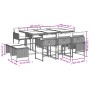 Set comedor de jardín 11 pzas con cojines ratán sintético beige de , Conjuntos de jardín - Ref: Foro24-3278099, Precio: 484,1...