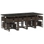 Set muebles de jardín 13 pzas y cojines ratán sintético marrón de , Conjuntos de jardín - Ref: Foro24-3278108, Precio: 661,76...