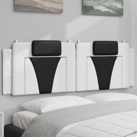 Cabecero de cama acolchado cuero sintético blanco negro 160 cm de , Cabeceros y pies de cama - Ref: Foro24-374803, Precio: 64...