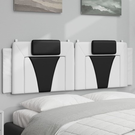 Cabecero de cama acolchado cuero sintético blanco negro 160 cm de , Cabeceros y pies de cama - Ref: Foro24-374803, Precio: 64...