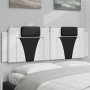 Cabecero de cama acolchado cuero sintético blanco negro 160 cm de , Cabeceros y pies de cama - Ref: Foro24-374803, Precio: 64...
