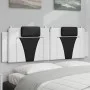 Gepolstertes Kopfteil aus weißem und schwarzem Kunstleder, 160 cm. von , Kopf- und Fußteile - Ref: Foro24-374803, Preis: 63,3...