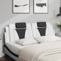 Cabecero de cama acolchado cuero sintético blanco negro 160 cm de , Cabeceros y pies de cama - Ref: Foro24-374803, Precio: 64...