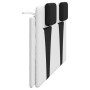 Cabecero de cama acolchado cuero sintético blanco negro 160 cm de , Cabeceros y pies de cama - Ref: Foro24-374803, Precio: 64...