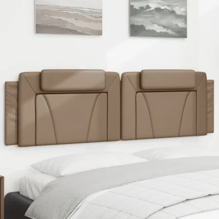 Gepolstertes Kopfteil aus synthetischem Capuccino-Leder, 180 cm. von , Kopf- und Fußteile - Ref: Foro24-374808, Preis: 62,76 ...