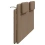 Gepolstertes Kopfteil aus synthetischem Capuccino-Leder, 180 cm. von , Kopf- und Fußteile - Ref: Foro24-374808, Preis: 62,76 ...