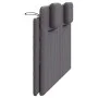 Padded headboard in gray synthetic leather 140 cm by , Headboards and footboards - Ref: Foro24-374793, Price: 49,34 €, Discou...