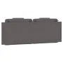 Padded headboard in gray synthetic leather 140 cm by , Headboards and footboards - Ref: Foro24-374793, Price: 49,34 €, Discou...