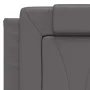 Padded headboard in gray synthetic leather 140 cm by , Headboards and footboards - Ref: Foro24-374793, Price: 49,34 €, Discou...