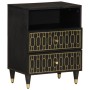 Mesita de noche madera maciza de mango 50x33x60 cm de , Mesitas de noche - Ref: Foro24-358330, Precio: 65,01 €, Descuento: %