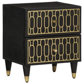 Mesita de noche de madera maciza de mango 40x33x46 cm de , Mesitas de noche - Ref: Foro24-358318, Precio: 75,14 €, Descuento: %