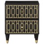 Mesita de noche de madera maciza de mango 40x33x46 cm de , Mesitas de noche - Ref: Foro24-358318, Precio: 75,14 €, Descuento: %
