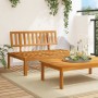 Sofá central de palets para jardín madera maciza de acacia de , Sofás de exterior - Ref: Foro24-365845, Precio: 139,54 €, Des...
