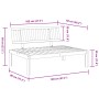 Sofá central de palets para jardín madera maciza de acacia de , Sofás de exterior - Ref: Foro24-365845, Precio: 139,54 €, Des...