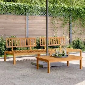 Sofás centrales palets de jardín 2 uds madera maciza de acacia de , Sofás de exterior - Ref: Foro24-365847, Precio: 243,72 €,...