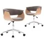 Drehbare Esszimmerstühle, 2 Einheiten, grau-taupefarbener Stoff von vidaXL, Essstühle - Ref: Foro24-3054887, Preis: 302,63 €,...