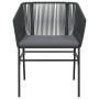 Sillones de jardín con cojines 2 uds ratán sintético negro de , Sillas de jardín - Ref: Foro24-369102, Precio: 137,40 €, Desc...