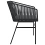 Sillones de jardín con cojines 2 uds ratán sintético negro de , Sillas de jardín - Ref: Foro24-369102, Precio: 137,40 €, Desc...