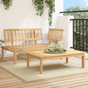 Set de sofás de palets de jardín 2 pzas madera maciza de acacia de , Sofás de exterior - Ref: Foro24-365853, Precio: 195,40 €...