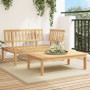 Set de sofás de palets de jardín 2 pzas madera maciza de acacia de , Sofás de exterior - Ref: Foro24-365853, Precio: 195,40 €...