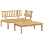 Set de sofás de palets de jardín 2 pzas madera maciza de acacia de , Sofás de exterior - Ref: Foro24-365853, Precio: 195,40 €...