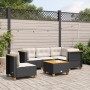 Set de sofás de jardín 6 piezas y cojines ratán sintético negro de , Conjuntos de jardín - Ref: Foro24-3261839, Precio: 404,1...
