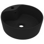 Lavabo lujoso con rebosadero cerámica negro mate 36x13 cm de vidaXL, Lavabos - Ref: Foro24-147041, Precio: 76,87 €, Descuento: %