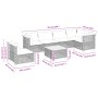 Set de sofás de jardín 7 pzas con cojines ratán sintético gris de , Conjuntos de jardín - Ref: Foro24-3261879, Precio: 578,68...