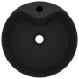 Lavabo lujoso con rebosadero cerámica negro mate 36x13 cm de vidaXL, Lavabos - Ref: Foro24-147041, Precio: 76,87 €, Descuento: %