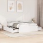 Estructura de cama con cajones madera de pino blanco 120x200 cm de , Camas y somieres - Ref: Foro24-3282352, Precio: 316,39 €...