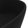 Lavabo lujoso con rebosadero cerámica negro mate 36x13 cm de vidaXL, Lavabos - Ref: Foro24-147041, Precio: 76,87 €, Descuento: %