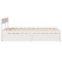Estructura de cama con cajones madera de pino blanco 120x200 cm de , Camas y somieres - Ref: Foro24-3282352, Precio: 316,39 €...