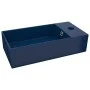 Lavabo con rebosadero cerámica azul oscuro de vidaXL, Lavabos - Ref: Foro24-146990, Precio: 81,54 €, Descuento: %