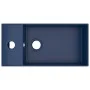 Lavabo con rebosadero cerámica azul oscuro de vidaXL, Lavabos - Ref: Foro24-146990, Precio: 81,54 €, Descuento: %