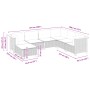 Set de sofás de jardín 7 pzas con cojines ratán sintético negro de , Conjuntos de jardín - Ref: Foro24-3261935, Precio: 473,5...