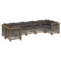 Set de sofás de jardín 7 pzas con cojines ratán sintético gris de , Conjuntos de jardín - Ref: Foro24-3261975, Precio: 618,47...