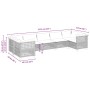 Set de sofás de jardín 7 pzas con cojines ratán sintético gris de , Conjuntos de jardín - Ref: Foro24-3261975, Precio: 618,47...