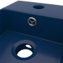 Lavabo con rebosadero cerámica azul oscuro de vidaXL, Lavabos - Ref: Foro24-146990, Precio: 82,90 €, Descuento: %