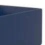 Lavabo con rebosadero cerámica azul oscuro de vidaXL, Lavabos - Ref: Foro24-146990, Precio: 81,54 €, Descuento: %
