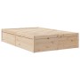 Estructura de cama madera maciza de pino 120x200 cm de , Camas y somieres - Ref: Foro24-3282378, Precio: 193,31 €, Descuento: %