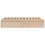 Estructura de cama madera maciza de pino 120x200 cm de , Camas y somieres - Ref: Foro24-3282378, Precio: 193,31 €, Descuento: %