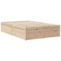 Estructura de cama madera maciza de pino 120x200 cm de , Camas y somieres - Ref: Foro24-3282378, Precio: 193,31 €, Descuento: %
