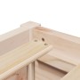 Estructura de cama madera maciza de pino 135x190 cm de , Camas y somieres - Ref: Foro24-3282384, Precio: 173,39 €, Descuento: %