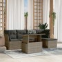 Set de muebles de jardín 6 pzas y cojines ratán sintético gris de , Conjuntos de jardín - Ref: Foro24-3266550, Precio: 367,30...