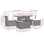 Set de muebles de jardín 6 pzas y cojines ratán sintético gris de , Conjuntos de jardín - Ref: Foro24-3266550, Precio: 367,30...